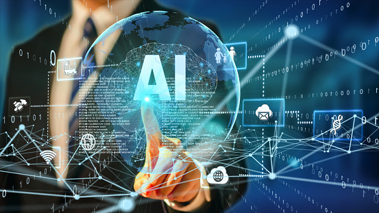 istockphoto-1281389422-170667a 5G and AI technology, Global communication network concept. Business graph. Global business.